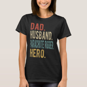T-shirt Hommes Papa Mari Parachute Rigger Hero