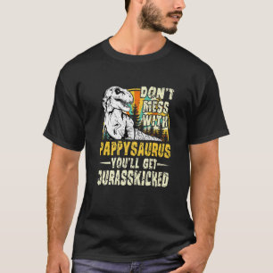 T-shirt Hommes Pappy Rex Saurus Papasaurus Dinosaures Homm