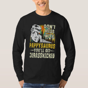 T-shirt Hommes Pappy Rex Saurus Papasaurus Dinosaures Homm