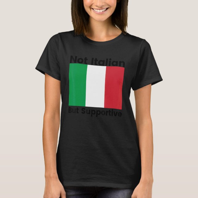 T-shirt Hommes Pas Italien Mais Soutien Italien (Devant)