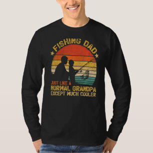 T-shirt Hommes Pêche Vintage Papa Comme Un Grand-Père Norm