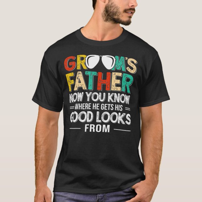 T-shirt Hommes Père du costume Mariage de papa de la chamb (Devant)