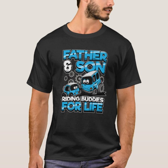 T-shirt Hommes Père Et Fils Correspondant Mousine "Épouse  (Devant)