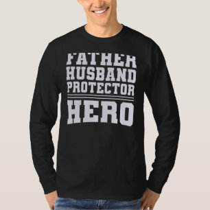 T-shirt Hommes Père Mari Protecteur Héros Papa Papa papa F