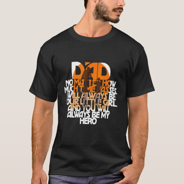 T-shirt Hommes Père Original Peu Importe Combien De Temps  (Devant)