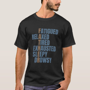 T-shirt Hommes Père Sommeil Père Papa Papa Pop Fatigué Rel