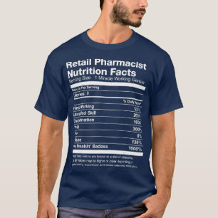 T-shirt Hommes Pharmaciste de détail La valeur nutritive 