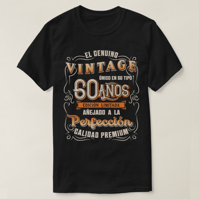 T-shirt Hommes Playera Cumpleanos 60 60e anniversaire cade (Design devant)