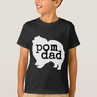 T-shirt Hommes Pomeranian Amoureux des chiens Pom Papa