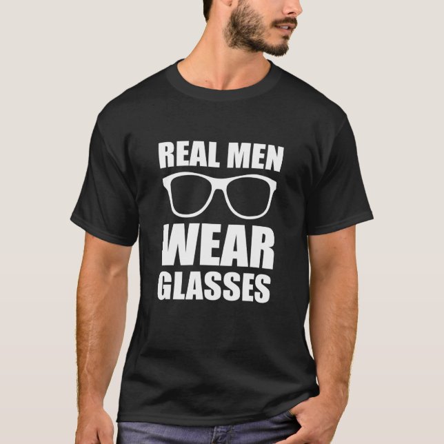 T-shirt Hommes Portent des lunettes Messieurs (Devant)