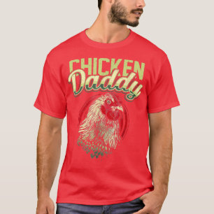 T-shirt Hommes Poulet Papa Poulet Poulet Papa Fermier