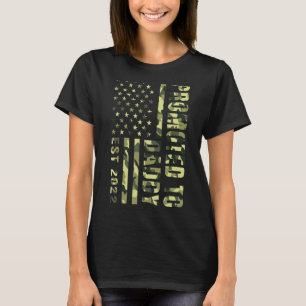 T-shirt Hommes Promus À Daddy 2022 Drapeau Américain Camo