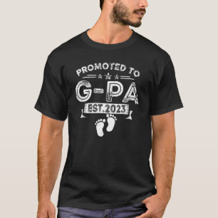 T-shirt Hommes Promus À G Pa 2023 Pour Nouveau Papa Premiè
