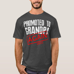 T-shirt Hommes Promus À Grand-Père Est 2022 Grossesse