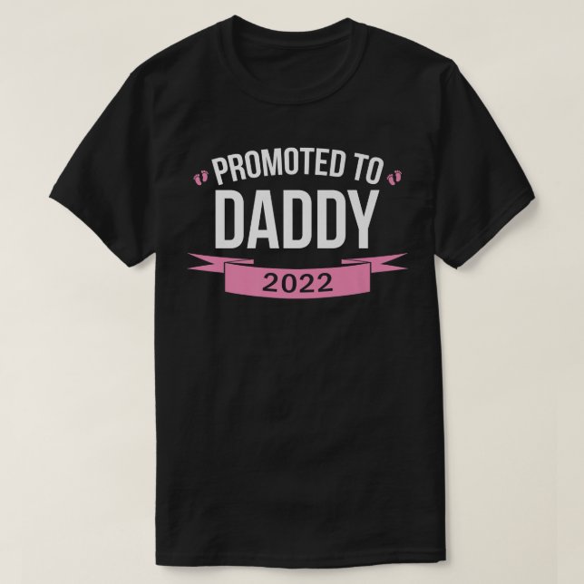 T-shirt Hommes Promus À Papa Est 2022 T Rose Nouveau Papa  (Design devant)
