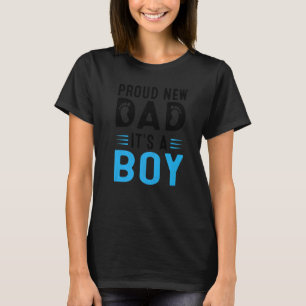 T-shirt Hommes Promus À Papa Fête des pères Fier Nouveau P