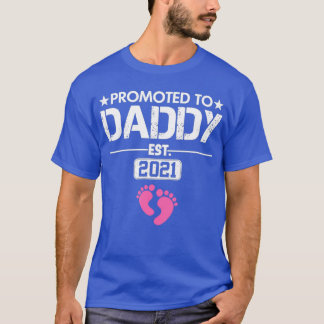 T-shirt Hommes promus à papa fille 2021 Bientôt être papa