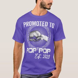T-shirt Hommes promus à Pop Pop Est 2023 Grossesse drôle