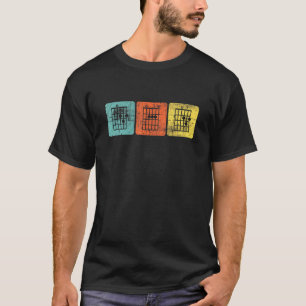T-shirt Hommes Rétro Accords de Guitare Note de Musique Pa