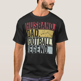 T-shirt Hommes Retro Mari Papa Football Légende Pour Fathe