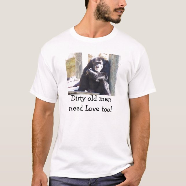 T-shirt Hommes sales de pièce en t les vieux ont besoin (Devant)
