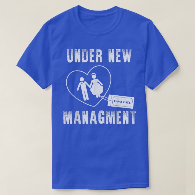 T-shirt Hommes sous la nouvelle gestion amusant mariage fê (Design devant)