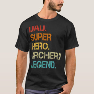 T-shirt Hommes Style Vintage Papa Héros Héros Fête à l'arc