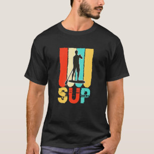 T-shirt Hommes Sup Stand Up Paddling Surfer Surf Hommes