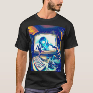 T-shirt Hommes Tee Abstrait - Sentient AI 1