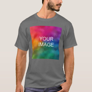 T-shirt Hommes Tee - shirts gris foncé Ajoutez votre logo 