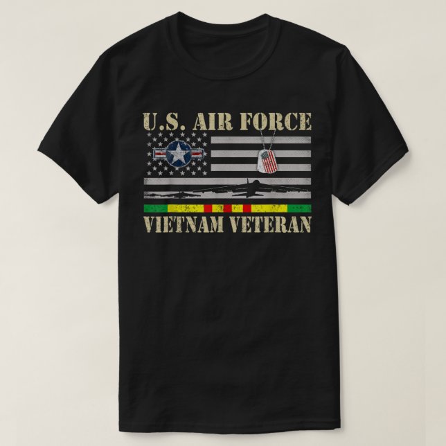T-shirt Hommes U.S Air Force Vietnam Vétérinaire USAF Anci (Design devant)