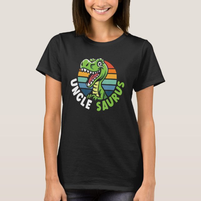 T-shirt Hommes Unclesaurus Oncle Saurus Rex Dinosaur Match (Devant)