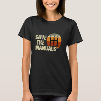 T-shirt Hommes Vintage Enregistrer La Transmission Manuell