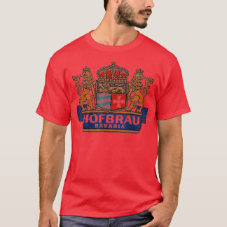 T-shirt Hommes Vintage Hofbrau Bavaria brasser Allemagne B