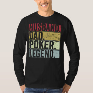 T-shirt Hommes Vintage Mari Papa Poker Légende Pour Fath