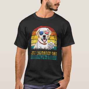 T-shirt Hommes Vintage Meilleur Labrador Papa Jamais Homme