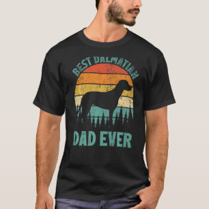 T-shirt Hommes Vintage meilleur papa dalmate jamais Fête d