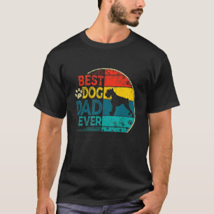 T-shirt Hommes Vintage meilleur Schnauzer Chien Papa Jamai