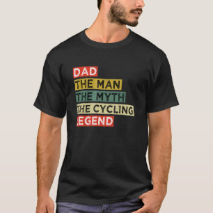 T-shirt Hommes Vintage Papa Cycler Papa L'Homme Le Mythe L