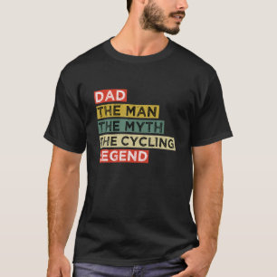 T-shirt Hommes Vintage Papa Cycler Papa L'Homme Le Mythe L