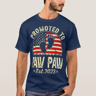 T-shirt Hommes Vintage Promu À Paw Paw Est 2023 Américain
