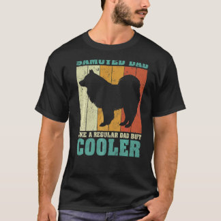 T-shirt Hommes Vintage Rétro Samoyé Papa Comme Un Père Rég