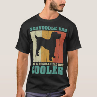 T-shirt Hommes Vintage Retro Schnoodle Papa Comme Un Da Ré
