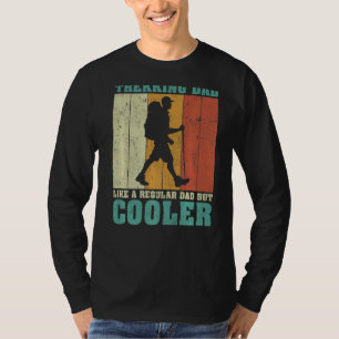 T-shirt Hommes Vintage Retro Trekking Papa Comme Un Père R