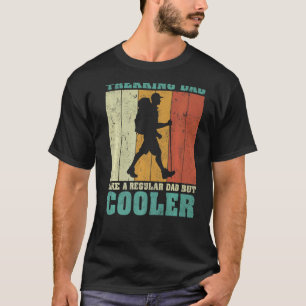 T-shirt Hommes Vintage Retro Trekking Papa Comme Un Père R