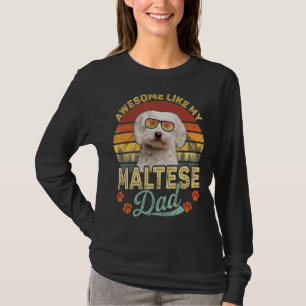 T-shirt Hommes Vintage stupéfiant Comme Mon Père Maltais C