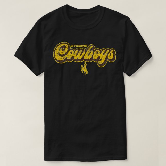 T-shirt Hommes Wyoming Cowboys Vêtement Block Athletics  (Design devant)