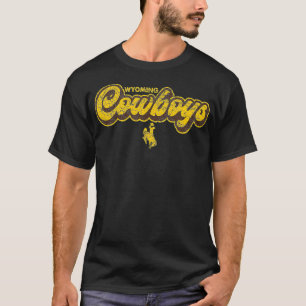 T-shirt Hommes Wyoming Cowboys Vêtement Block Athletics 