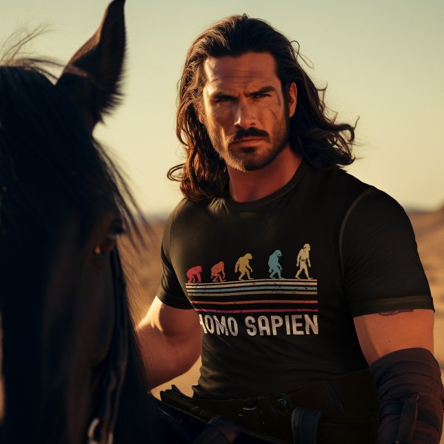 T-shirt Homo sapiens histoire de l'évolution humaine (Créateur téléchargé)