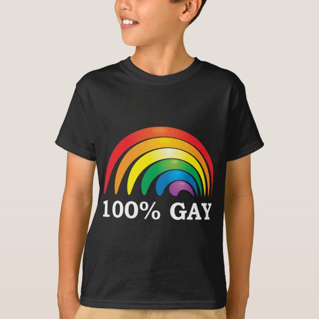 T-shirt Homosexuel de 100% (Devant)